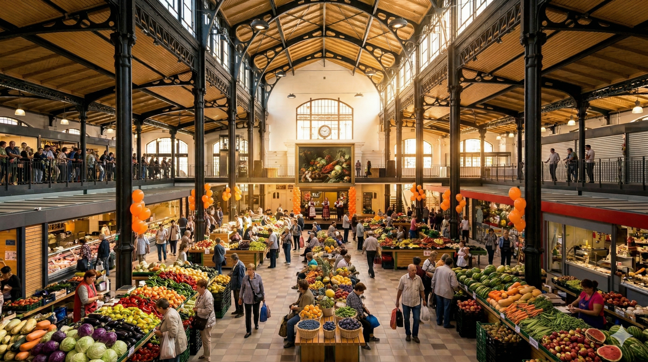 A felújított, modern Klauzál téri Vásárcsarnok